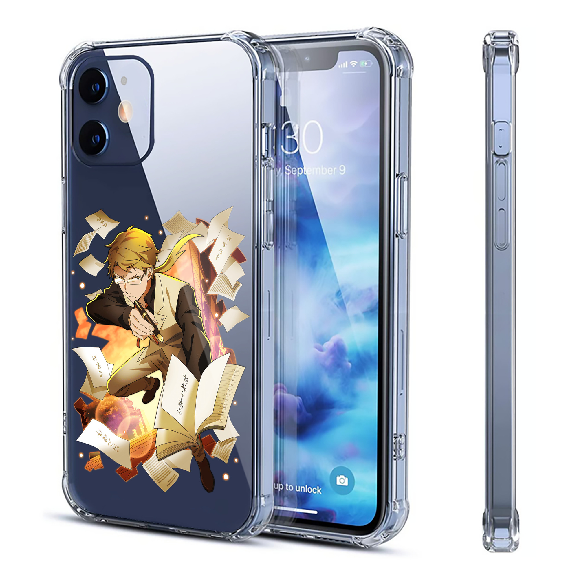 （画像用） 文豪ストレイドッグス Bungo Stray Dogs 【iPhone 12シリーズ対応】透明スマホケース（クリアソフトケース）